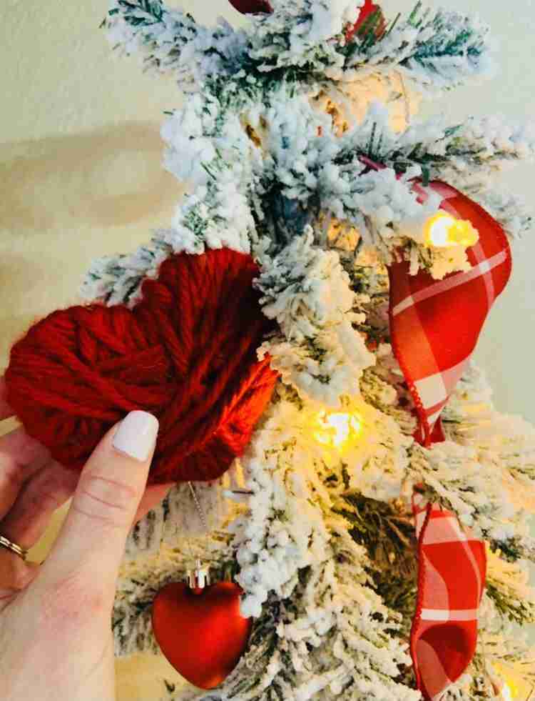 Valentines day pencil tree